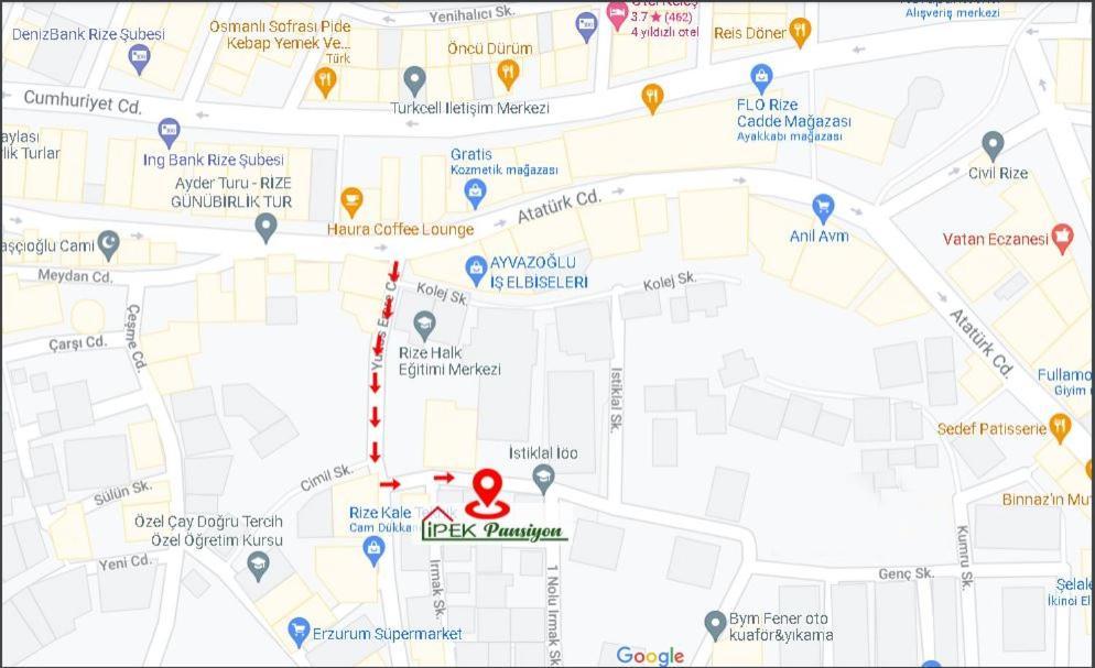 Ipek Pansiyon & Hostel Rize Eksteriør billede